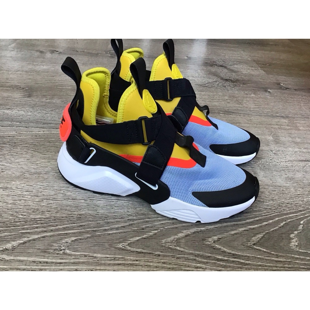 Nike Air Womens Size 7 Huarache City Bright Supreme Citron Shoes AH6787-401